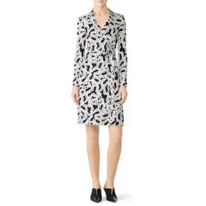 Diane von Furstenberg Jeanne Chain Wrap Dress
